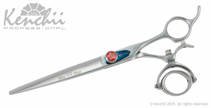 Kenchii Five Star Double Swivel Straight Shear, 7 inch