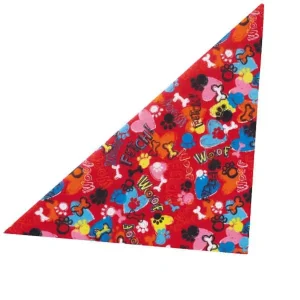 Top Performance Fetch Dog Bandana - Multicolor Playful Tie-On Pet Bandana