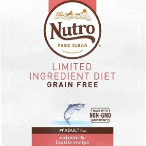 Nutro Natural Choice Grain-Free Limited Ingredient Adult Salmon & Lentils Dry Dog Food - 4 lb Bag