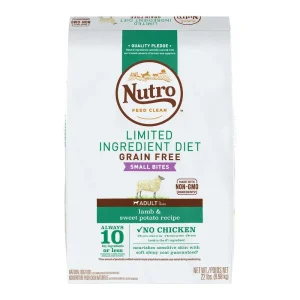Nutro Natural Choice Grain-Free Limited Ingredient Adult Lamb & Sweet Potato Small Bites Dry Dog Food - 22 lb Bag