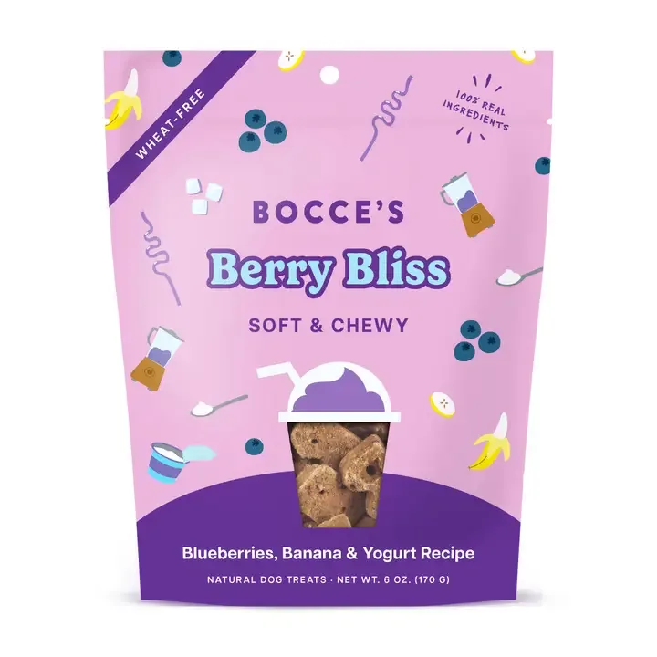 Bocce's Bakery Berry Bliss Soft & Chewy Dog Treats 6oz