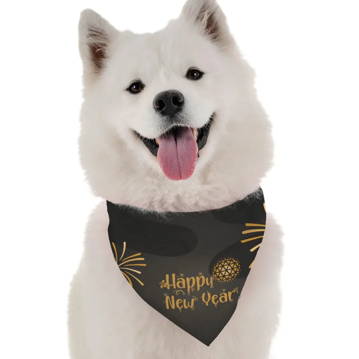 Happy New Year Dog Bandana by BanDoggie - Image 2