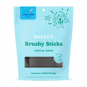 Bocce's Bakery Dailies Brushy Sticks Dog Large Dental Dog Treats 13 oz