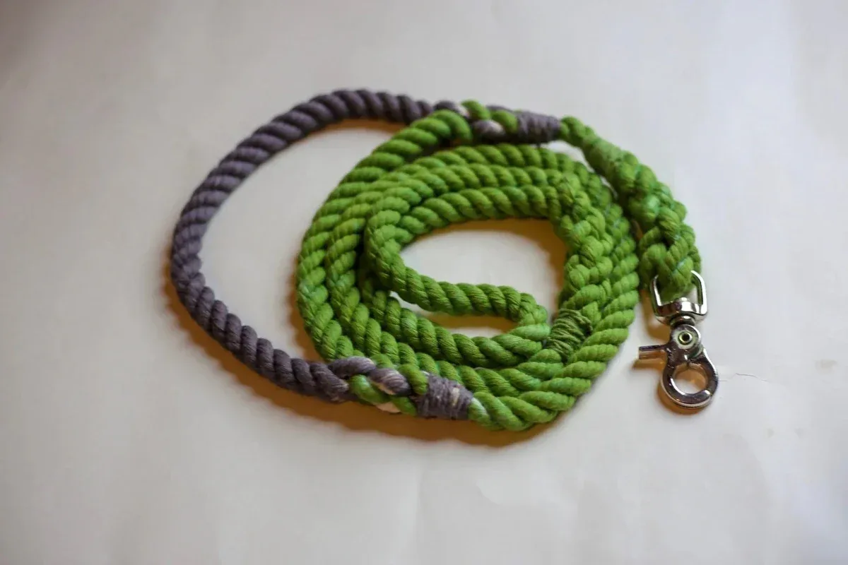 Rope Dog Leash with Traffic Handle - Image 2