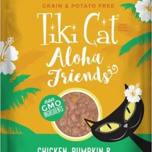 Tiki Cat Grain-Free Aloha Friends Chicken & Lamb Wet Cat Food in Pouches - 2.5 oz Pouches - Case of 12