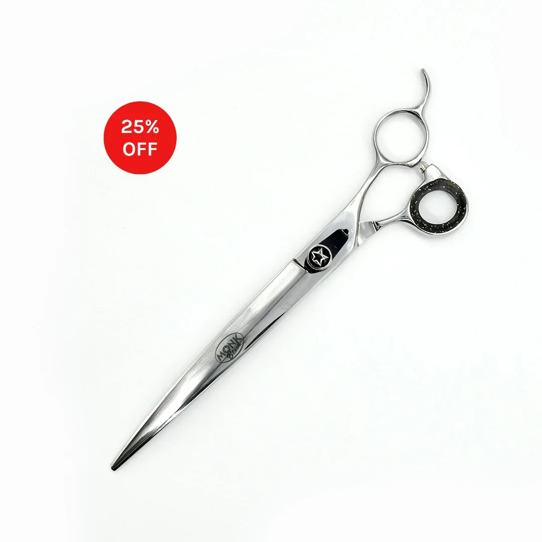 Monk Black Curved Shear, 8.5 inch