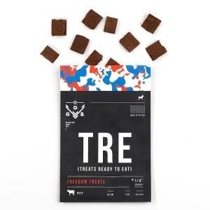 Operation Good Boy Freedom Treats 1/4-Inch Square Cut Farm-Raised Beef Training Jerky Dog Treats - 5 Oz