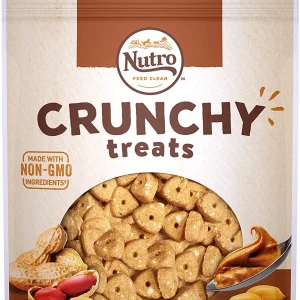 Nutro Peanut Butter Crunchy Biscuit Dog Treats - 10 oz - Case of 6