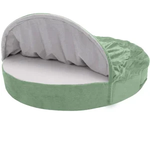 FurHaven Microvelvet Snuggery Orthopedic Pet Bed - Sage (26")