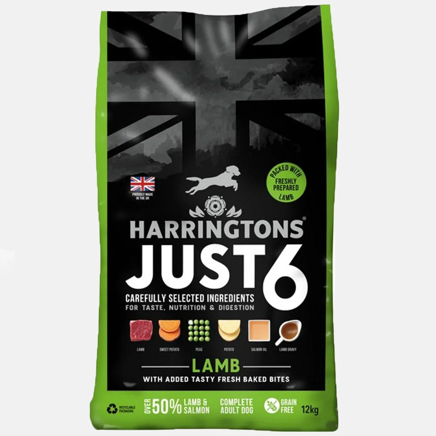 Harringtons Just 6 Dry Lamb Dog Food - Image 2