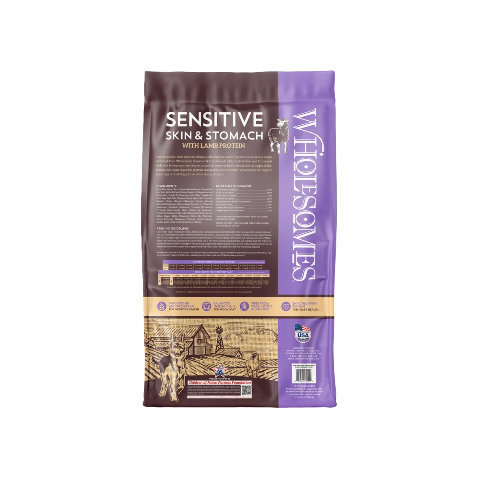 Wholesomes Sensitive Skin & Stomach Dry Dog Food - Image 2
