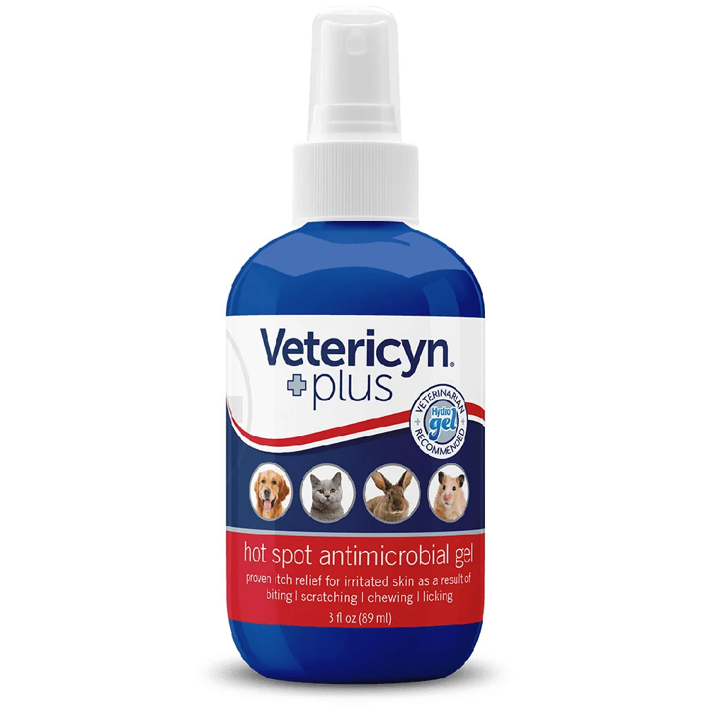 Vetericyn Plus Hot Spot Antimicrobial Gel for All Animals (3 oz)