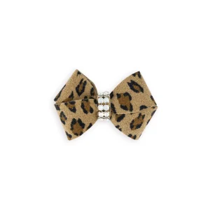 Susan Lanci Pearl Giltmore Nouveau Bow Hair Bow in Cheetah