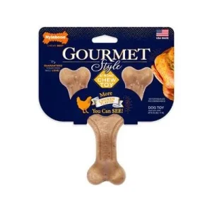 Nylabone Gourmet Style Wish Bone Strong-Chew Chicken Flavored Nylon Chew Dog Toy