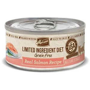 Merrick Limited Ingredient Diet LID Salmon Recipe Wet Canned Cat Food - 5 oz Cans - Case of 24