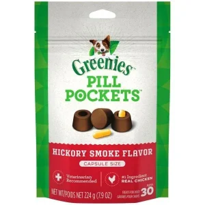Greenies Pill Pockets for Dogs Hickory Capsule - 7.9 oz - 30 Count