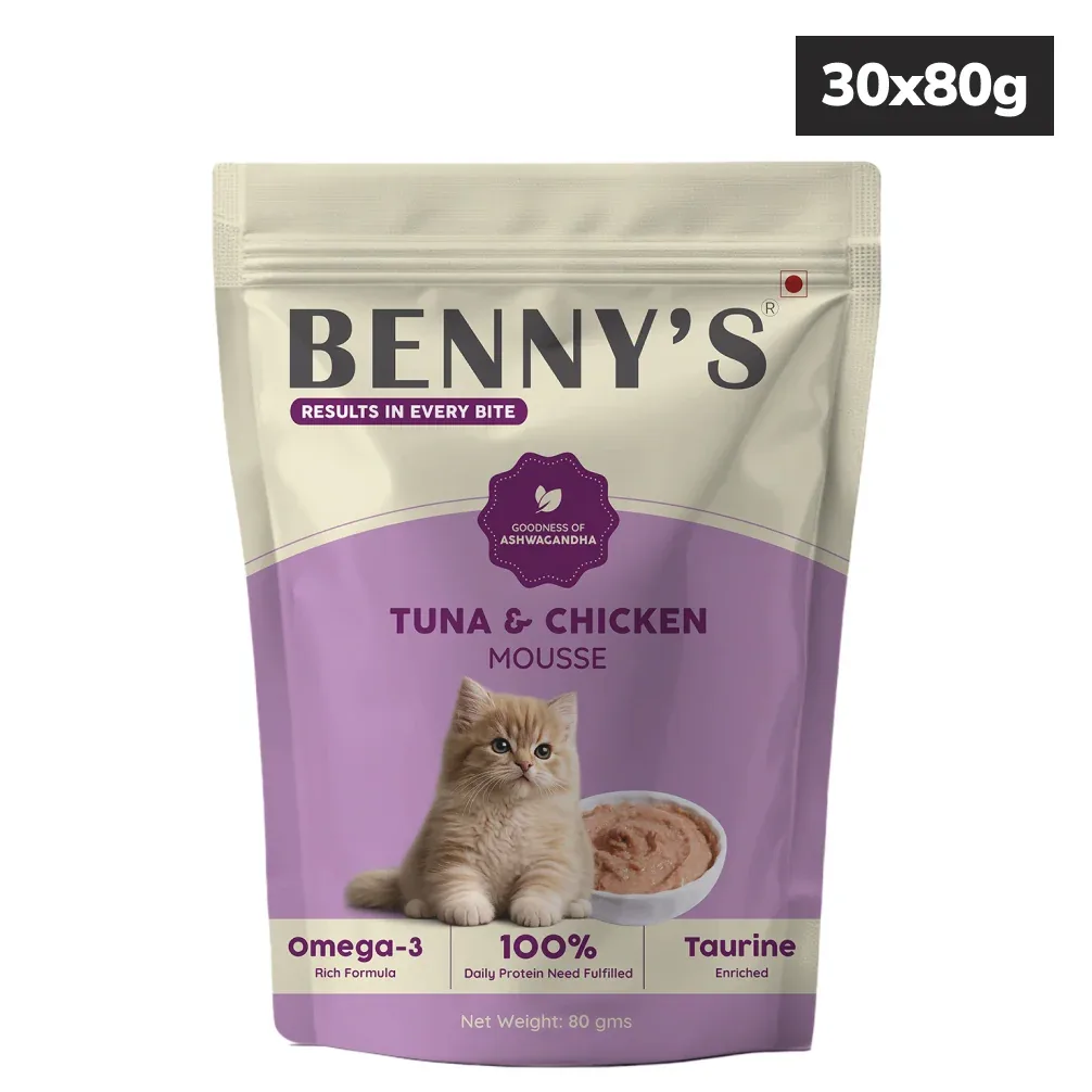 Benny's Bowl Tuna Fish & Chicken Mousse Wet Food for Cats - Image 2