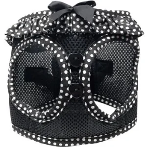 American River Choke Free Dog Harness - Black Polka Dot