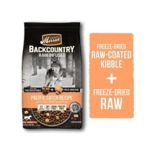 Merrick Backcountry Pacific Catch Grain-Free Raw-Infused Salmon and Whitefish Dry Dog Food - 20 Lbs