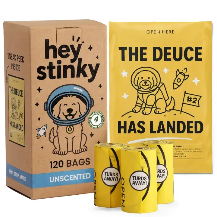 The Deuce Has Landed β Unscented Dog Poop Bags