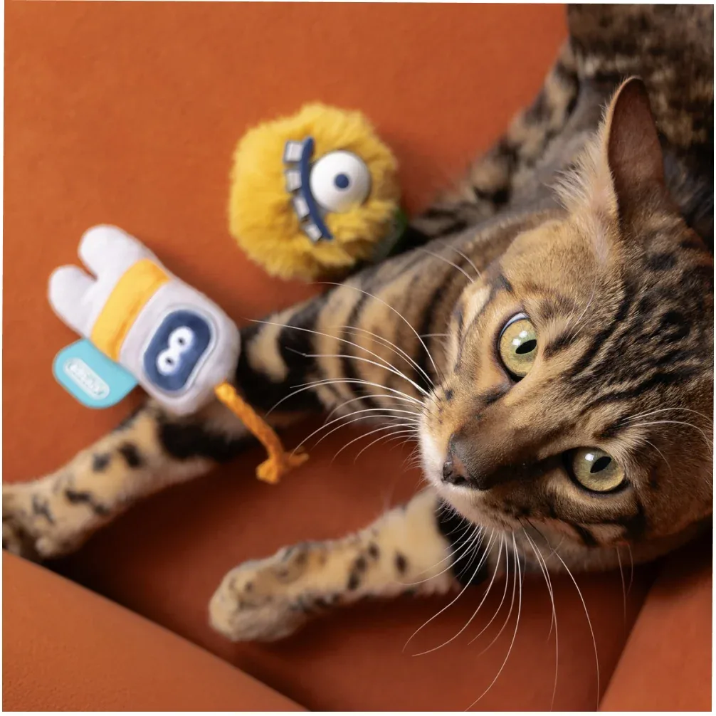 Joyser Cats Monster Plush Toy for Cats (Yellow) - Image 2