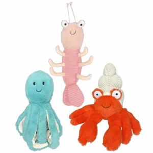 Multipet Margaritaville Coral Reefers Plush Dog Toy Assorted 11.5 in