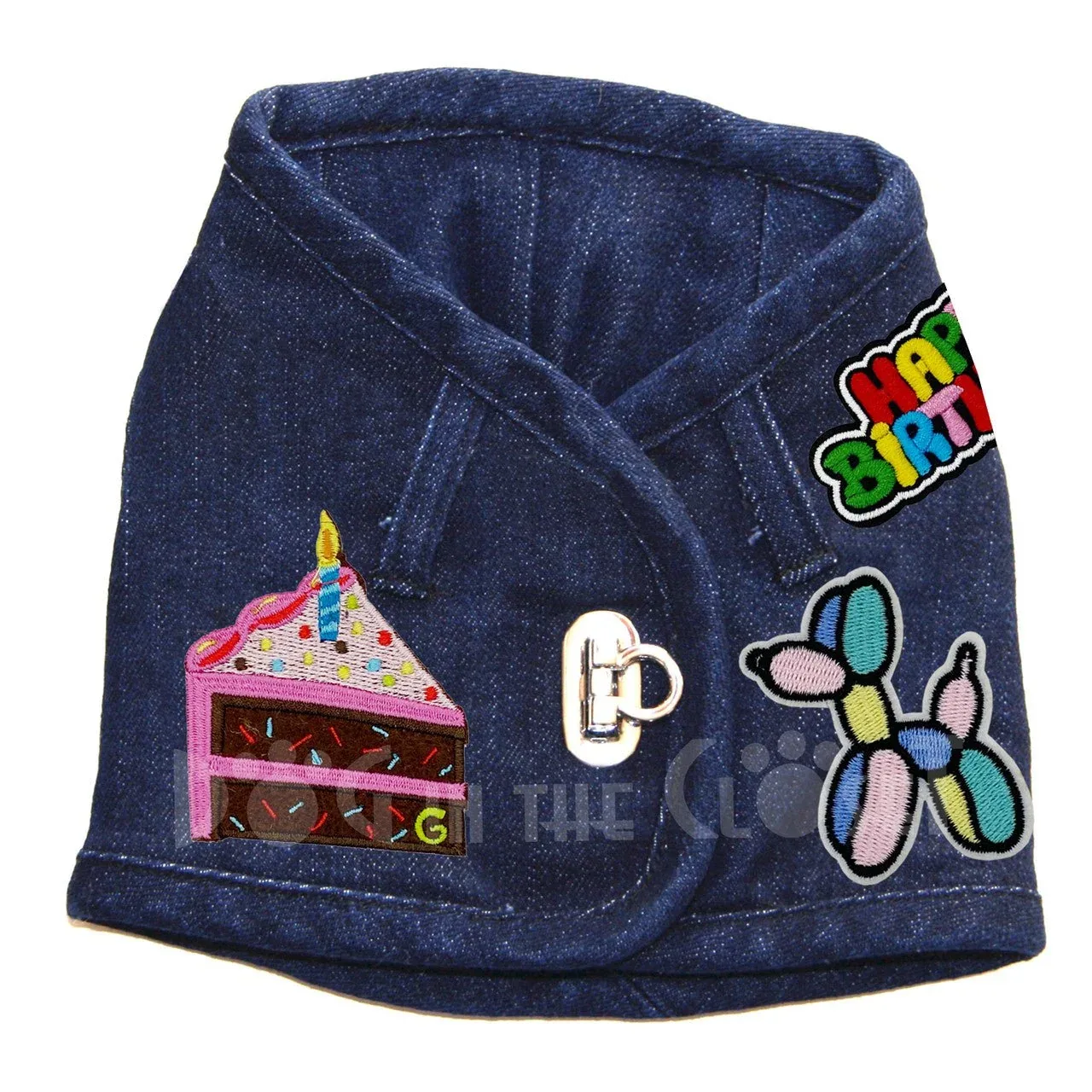 Happy Birthday Denim Harness Vest in 3 Colors - Image 2