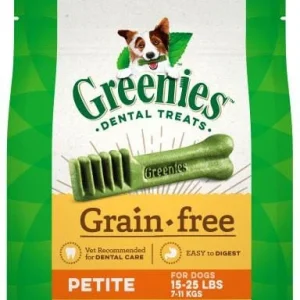 Greenies Grain Free Petite Treat Pack Dental Dog Treats - 12 oz