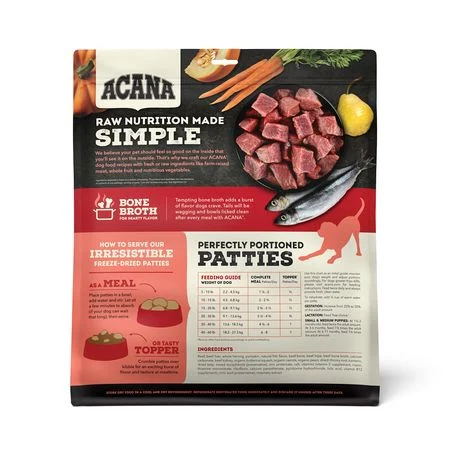 Acana 'Kentucky Dogstar Chicken' Morsels Ranch Freeze-Dried Dog Treats - Raised Beef Recipe - Image 2