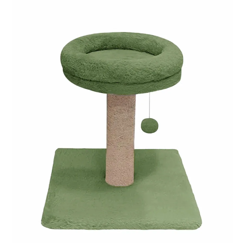 Furrlovers Fur Activity Cat Tree Scratching Post with Sisal Tower (Green)