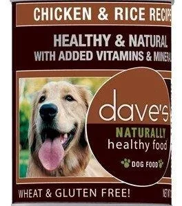 Dave's Pet Food Naturally Healthy Chicken & Rice Canned Dog Food - 13 oz Cans - Case of 12