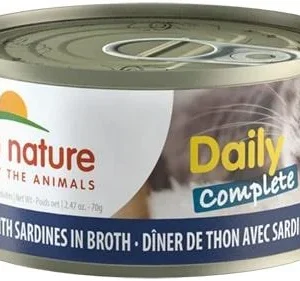 Almo Nature Cat Daily Complete Tuna Dinner with Sardines in Broth Canned Cat Food - 2.47 oz Cans - Case of 24