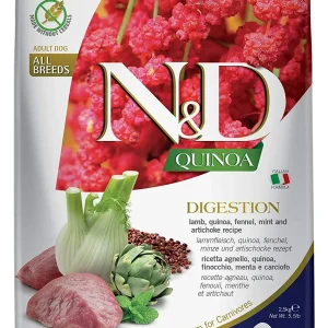 Farmina N&D Quinoa Digestion Lamb Dry Dog Food - 5.5 lb Bag