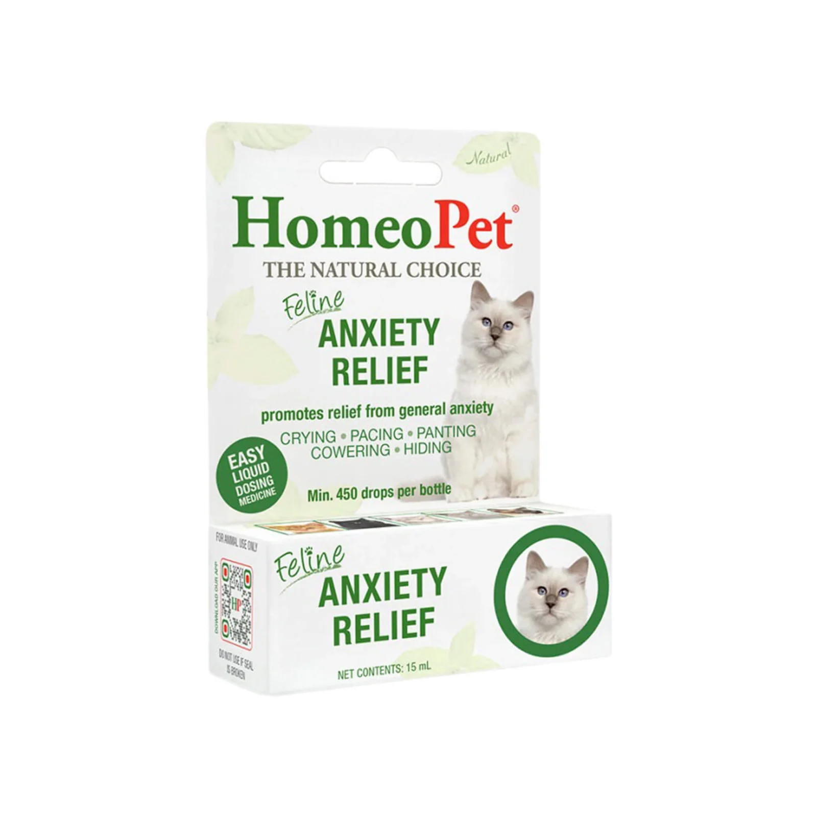 HomeoPet Feline Homeopathic Anxiety Relief Drops for Cats