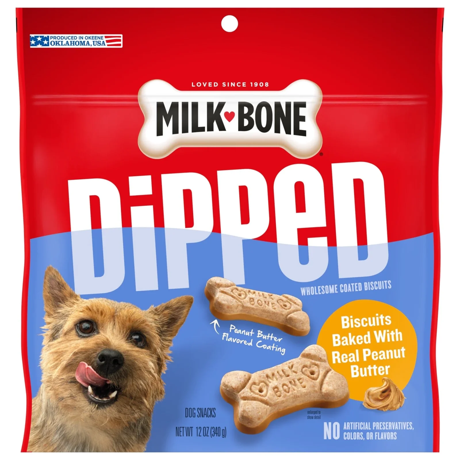 Milk-Bone Dipped Peanut Butter Baked Dog Biscuit Treats