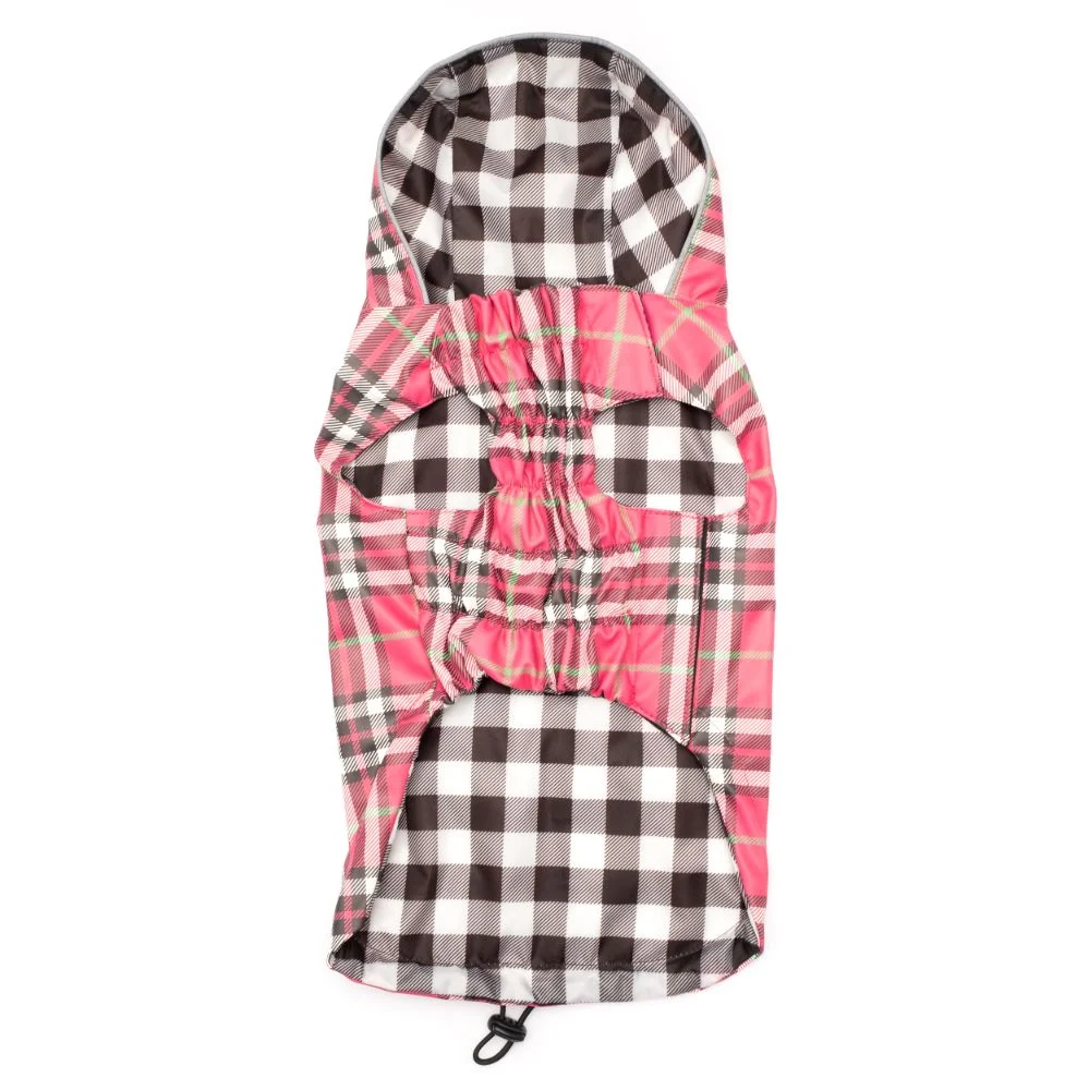 Pink Plaid London Raincoat - Image 2
