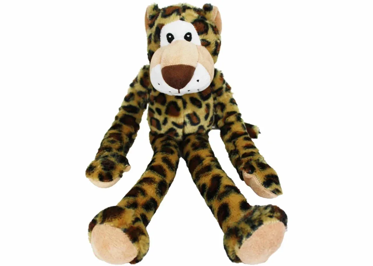 Multipet Swingin' Safari Leopard Plush Dog Toy 19 in - Image 2