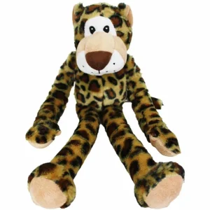 Multipet Swingin' Safari Leopard Plush Dog Toy 19 in