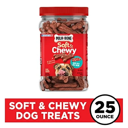 Milk-Bone Real Bacon Flavored Bone Soft and Chewy Dog Treats - Image 2