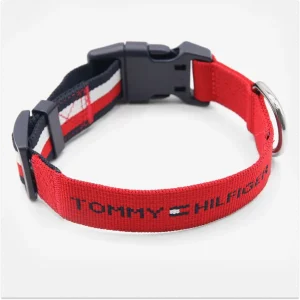 Tommy Hilfiger Webbing Collar for Dogs (Red)