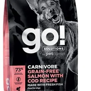 Petcurean GO! Carnivore Grain-Free Salmon & Cod Dry Dog Food - 22 lb Bag