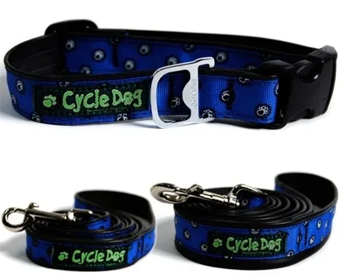 Blue Icon Plastic Quick Release Dog Collar & Leads - with Built in Bottle Opener!