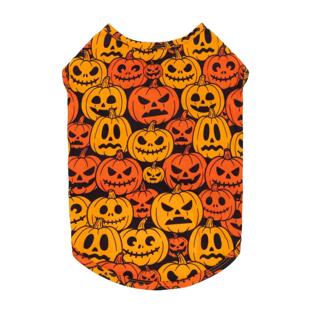 Scary Jack-O'-Lantern Dog Halloween Shirt