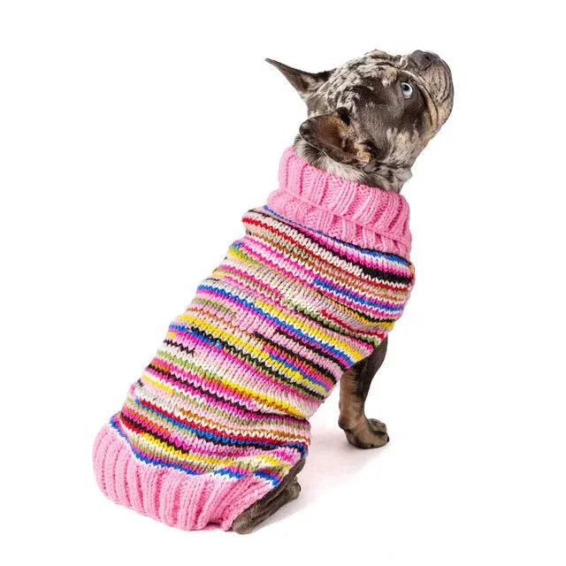 Pink Multi Dog Sweater - Image 2