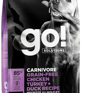 Petcurean GO! Carnivore Grain-Free Chicken, Turkey & Duck Senior Dry Dog Food - 3.5 lb Bag