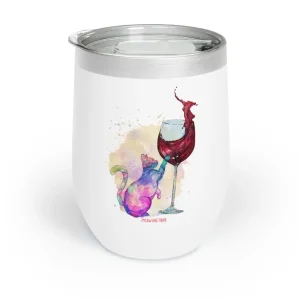 Feline Tipsy Cat Wine Tumbler