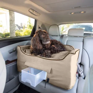 Large Luxury Lookout® II Dog Car Seat with Microsuede