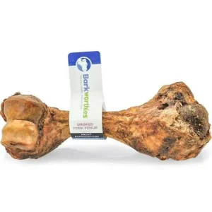 Barkworthies Smoked Pork Femur Dog Chew Treat - 20 ct Case