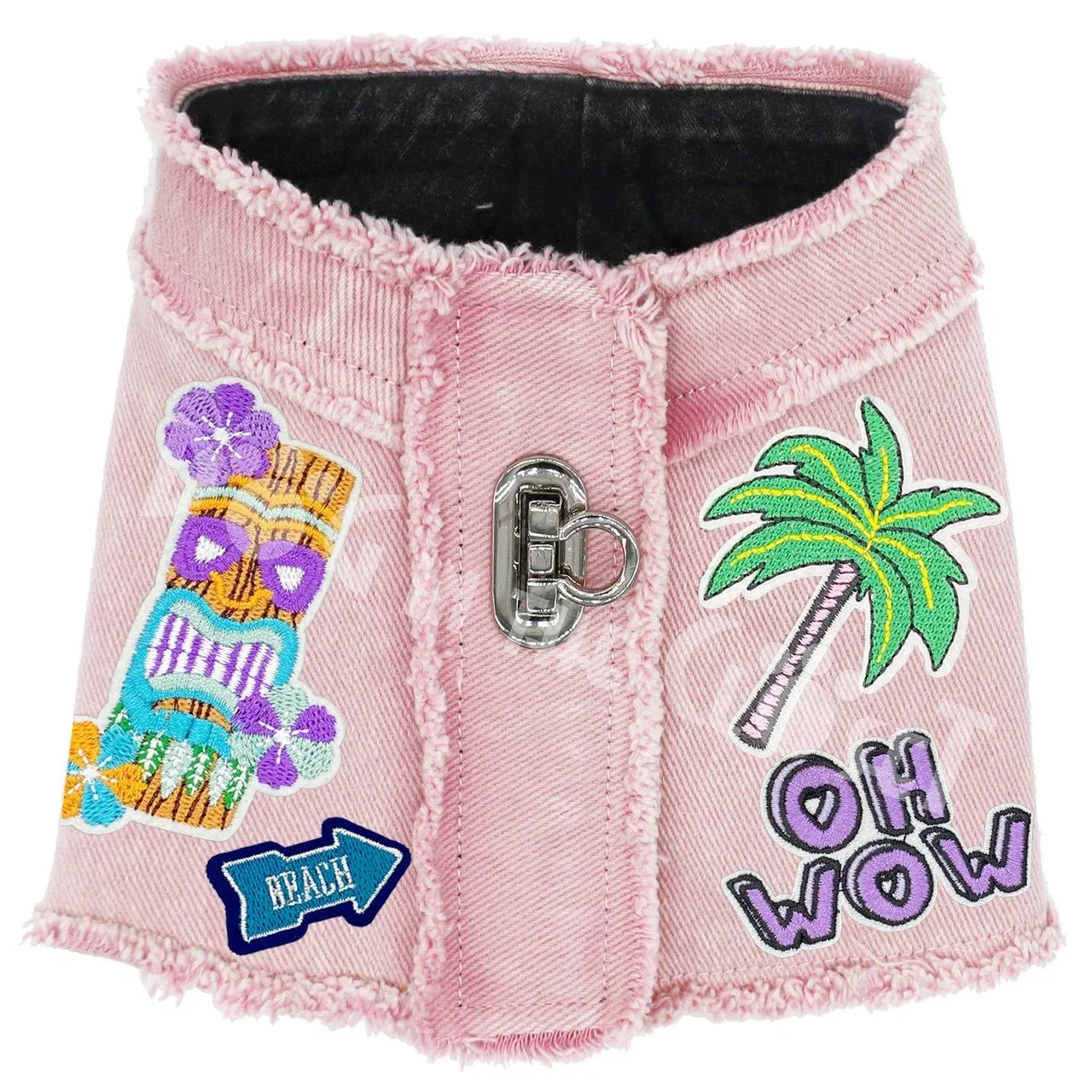 OH WOW Tiki Denim Harness Vest in 3 Colors - Image 2