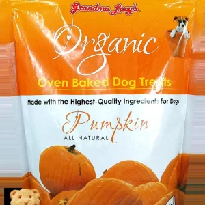 Grandma Lucy's Organic Pumpkin Baked Dog Treats - 14 oz Bag